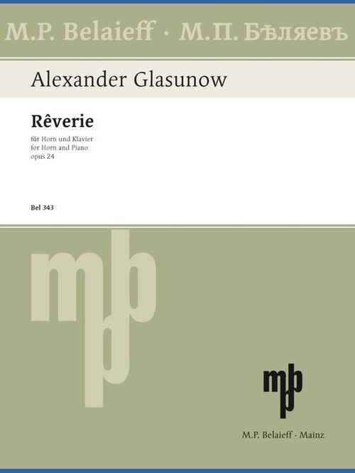 Reverie op. 24 in D flat major 1 BEL 343 Glasunow5B6485D