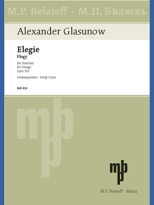 Elegy 1 BEL 414 Glasunow5B6485D