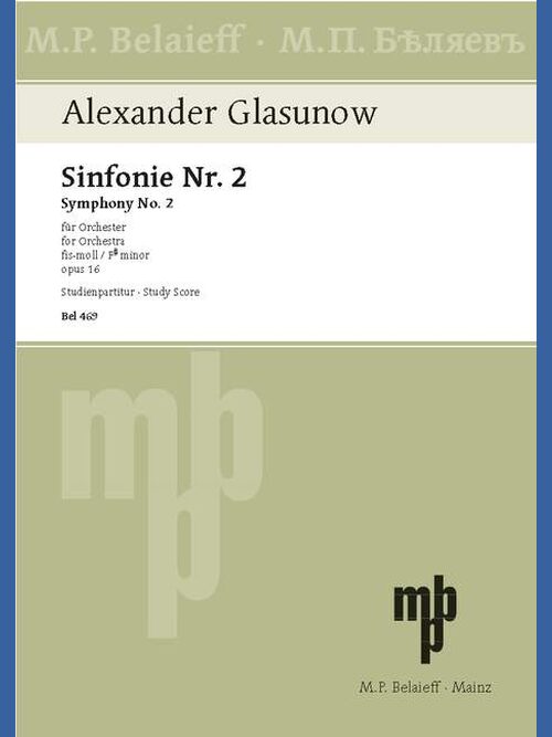 Symphony No. 2 op. 16 in F-Sharp minor 1 BEL 469 Glasunow5B6485D