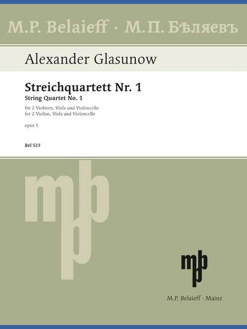 String Quartet No. 1 op. 1 in D major 1 BEL 523 Glasunow5B6485D