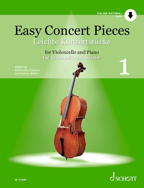 Easy Concert Pieces for Cello Vol. 1 11 ED 21705 96 Mohrs U1 648