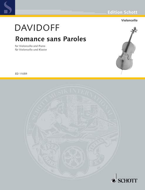 Romance sans Paroles for Cello and Piano Op. 23