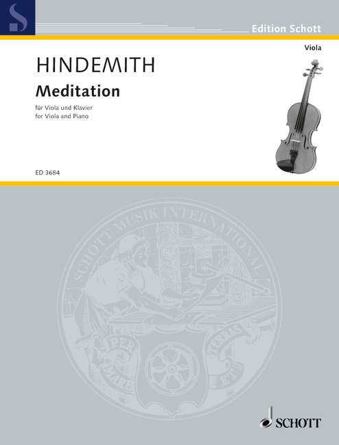 Meditation for Viola and Piano 1 ED 3684 Hindemith5B6485D