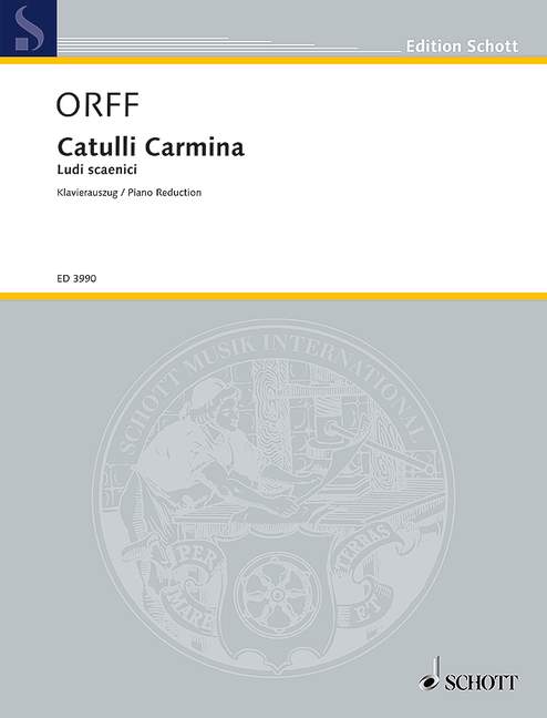 Catulli Carmina 1 ED 3990 Orff5B6485D