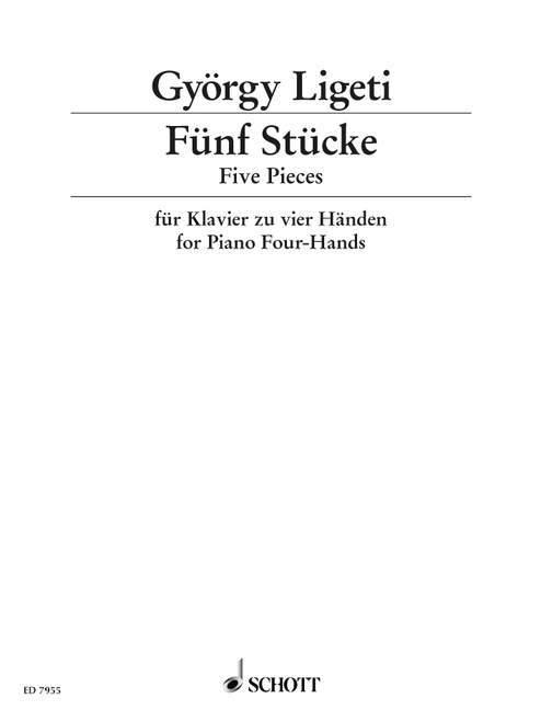Five Pieces for Piano 4 Hands