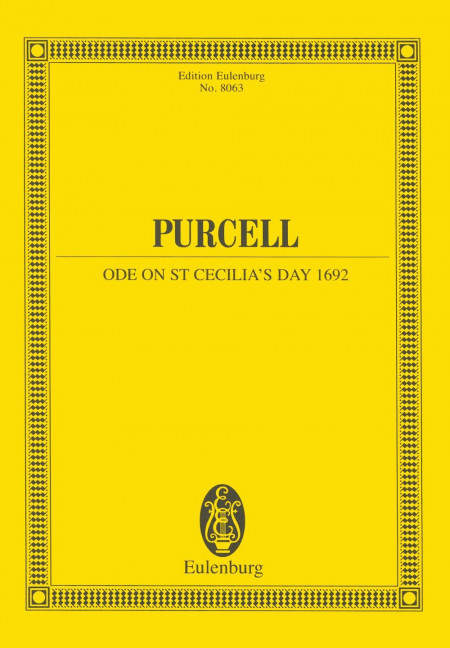 Purcell Ode on St. Cecilia's Day 1692 Z 328 Z 328 1 9790200225181 648