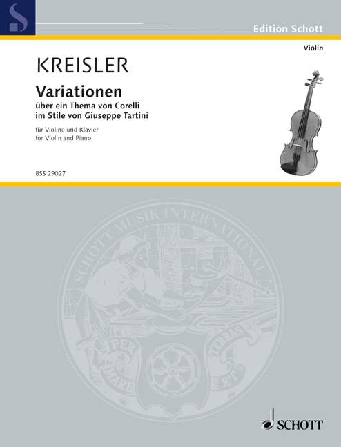 Kreisler: Variations on a theme by Corelli F major No. 9 F major 1 BSS 29027 Kreisler5B6485D