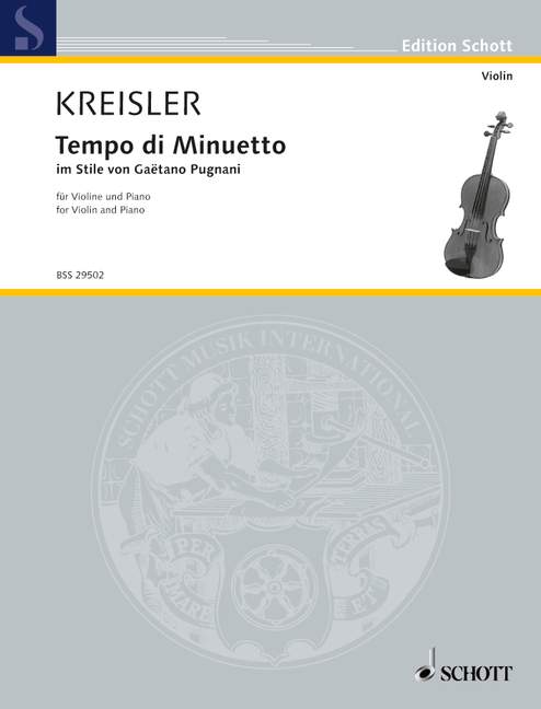 Kreisler: Tempo di Minuetto in the style of Gaetano Pugnani 1 BSS 29502 Kreisler5B6485D
