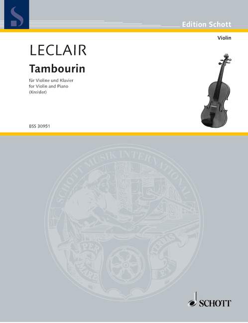 Leclair: Tambourin for Violin and Piano 1 BSS 30951 Leclair5B6485D