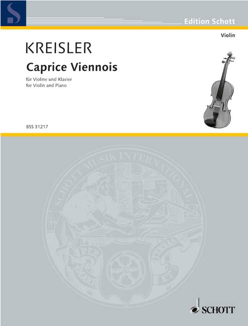 Kreisler: Caprice Viennois op. 2 for Violin and Piano 1 BSS 31217 Kreisler5B6485D