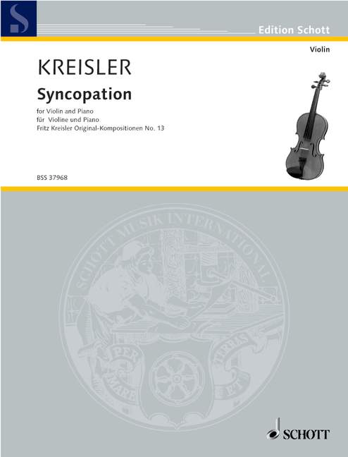 Kreisler: Syncopation for Violin and Piano 1 BSS 37968 Kreisler5B6485D