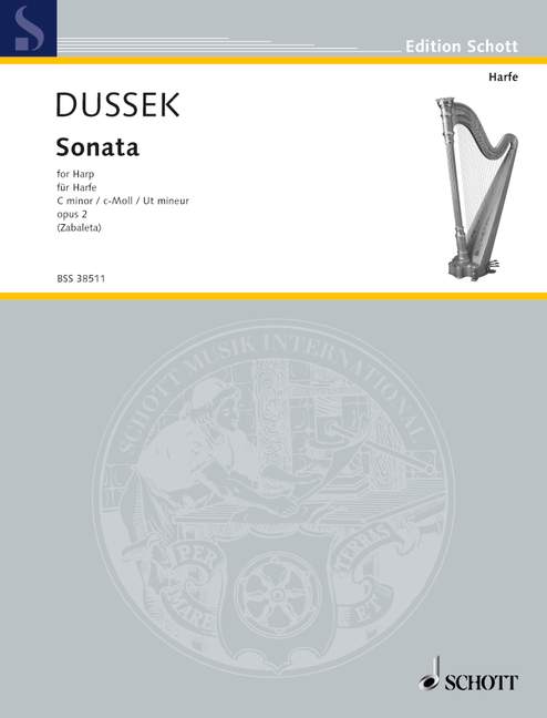 Dussek Sonata C minor for Harp op. 2 1 BSS 38511 Dussek5B6485D