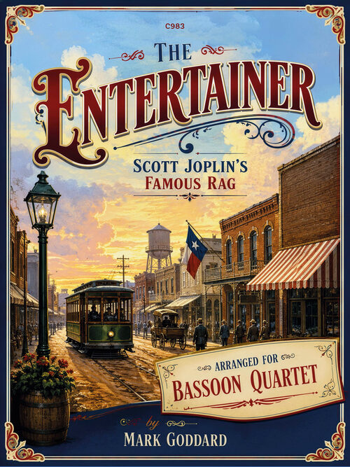 Joplin: The Entertainer arr. Mark Goddard for Bassoon Quartet 1 C983