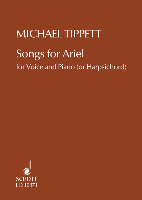 Tippett Songs for Ariel 1 ED 10871 ED5B6485D