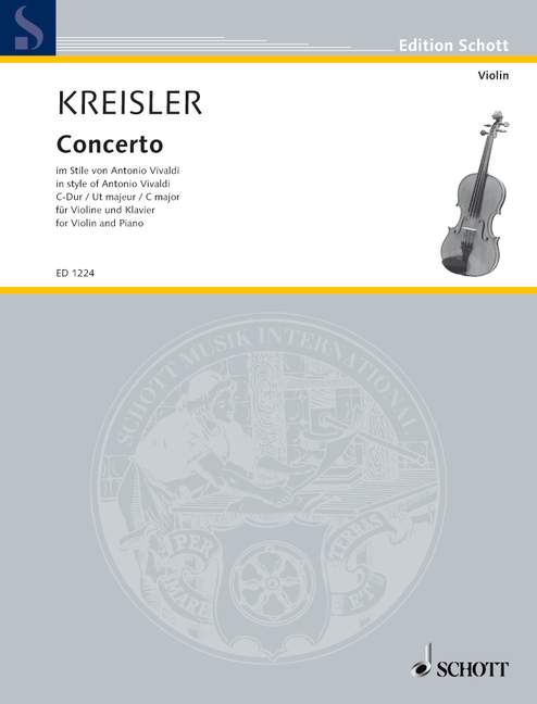 Kreisler: Concerto in C Major 1 ED 1224 Kreisler5B6485D