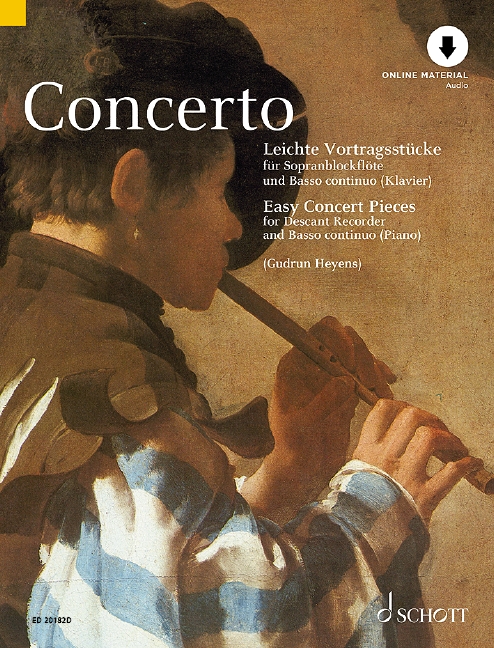Concerto: Easy Pieces for Descant Recorder and Basso continuo 1 ED 20182 96 Heyens 648