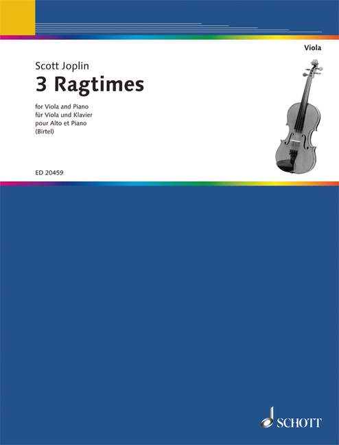 Jopin: 3 Ragtimes for Viola and piano 1 ED 20459 Joplin5B6485D