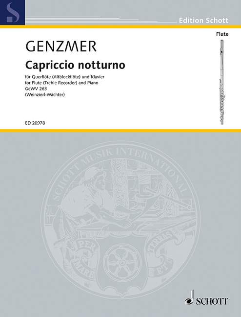 Genzmer: Capriccio notturno GeWV 263 1 ED 20978 Genzmer5B6485D