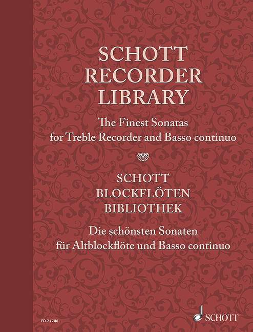 Schott Recorder Library: The Finest Sonatas for Treble Recorder and Basso continuo 2 ED 21788 Kretschmann 648