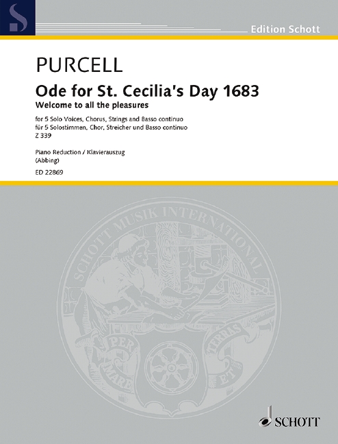 Purcell Ode for St. Cecilia's Day 1683 Z 339 1 ED 22869 Purcell 648