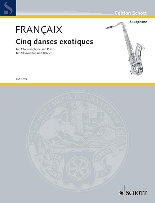 Francaix: Five Exotic Dances 1 ED 4745