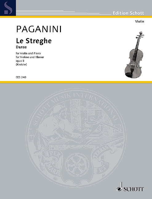 Paganini: Le Streghe op. 8 for Violin and pIano 3 EES 240 Paganini 648