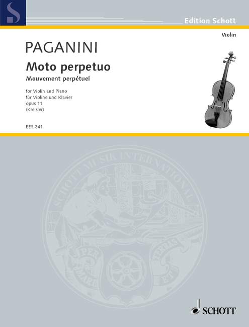 Paganini: Moto perpetuo op. 11 for Violin and Piano 1 EES 241 Paganini5B6485D