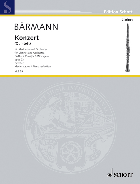 Baermann Concerto (Quintet) Eb major op. 23 E flat major 1 KLB 29 Baermann5B6485D