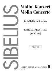 Sibelius Concerto in D minor for Violin op. 47 - Violin part