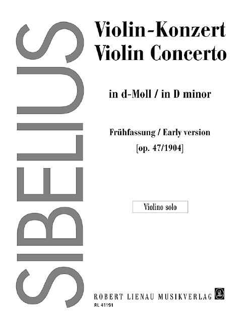 Sibelius Concerto in D minor for Violin op. 47 - Violin part 1 RL 41191 Sibelius 648