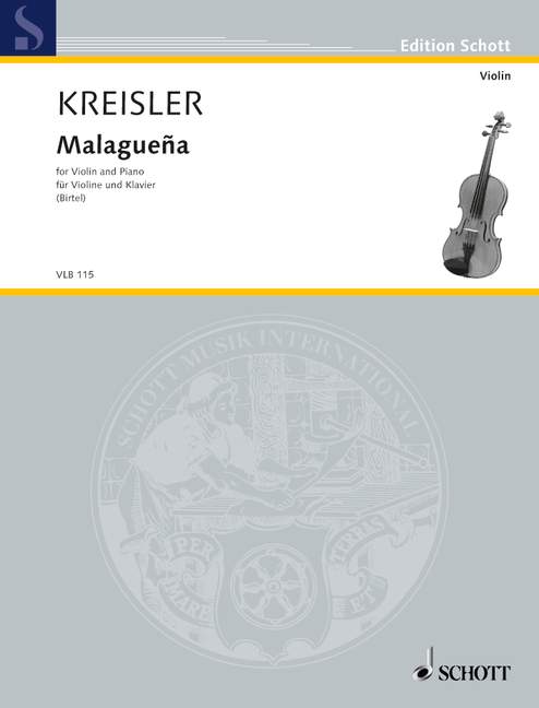 Kreisler: Malaguena for Violin and pIano 1 VLB 115 Kreisler5B6485D