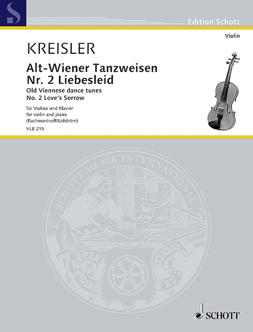 Kreisler: Liebesleid for Violin and Piano 1 VLB 215 Kreisler5B6485D